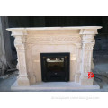 Natural Stone French Ancient Fireplace Mantels